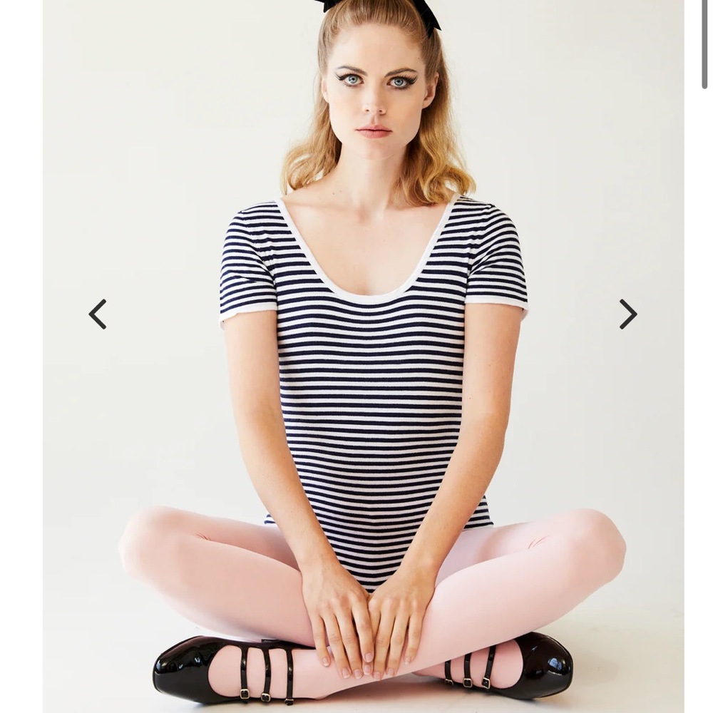 L’ecole des femmes Striped Bodysuit